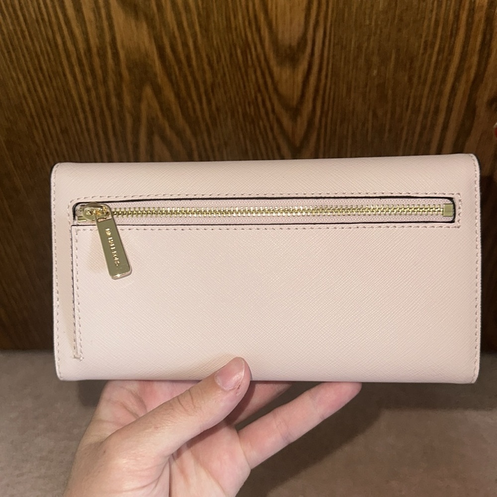 Michael Kors Set Blush Pink Crossbody Bag Wallet Keyholder Keychain - Picture 8 of 14